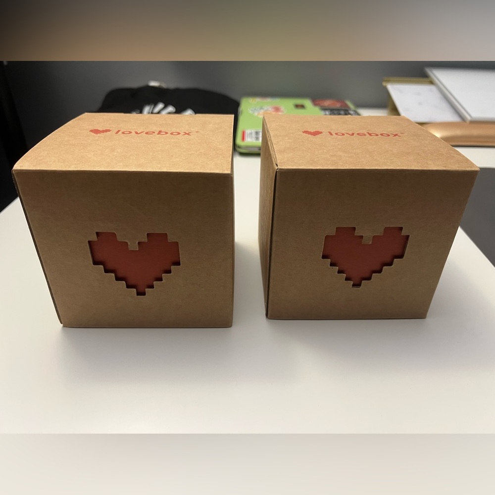 NEW Lovebox Heart-Shaped Gift Box Set of 2